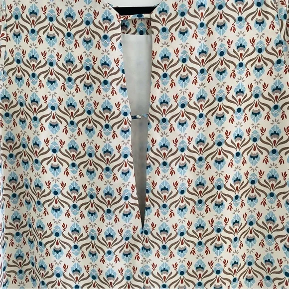 Lulus Botanical Beauty Beige Print Shift Dress Short Sleeves Mini Dress - Picture 10 of 16